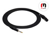 Kabel mikrofonowy XLR F - JACK STEREO 6.3