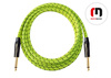 Kabel instrumentalny JACK - JACK Neonowy